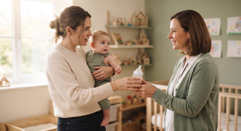 Helping a Baby Settle Into Childcare