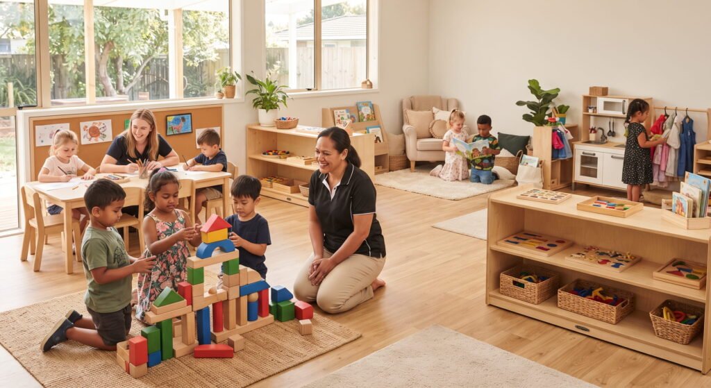 What Makes Indoor and Outdoor Childcare Spaces Safe and Engaging?